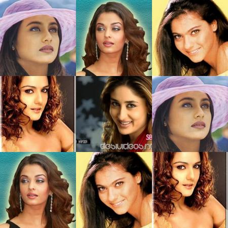 rai , rani,preity ,kajol et kareena